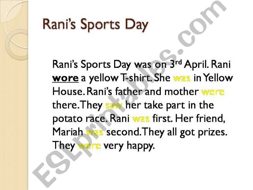 ranis sports day powerpoint