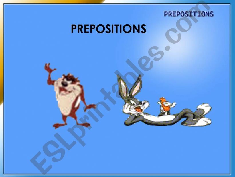 Prepositions of Place powerpoint