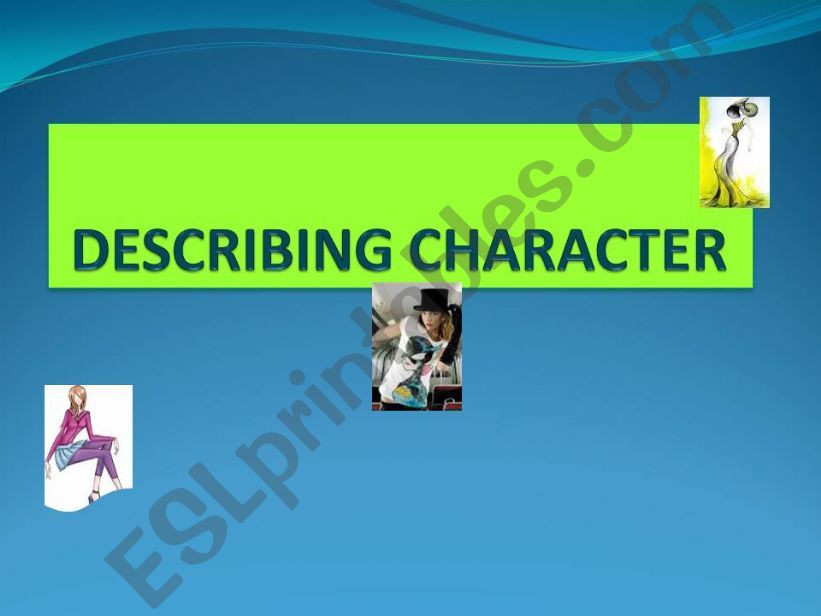 Describing people - Part 4 powerpoint