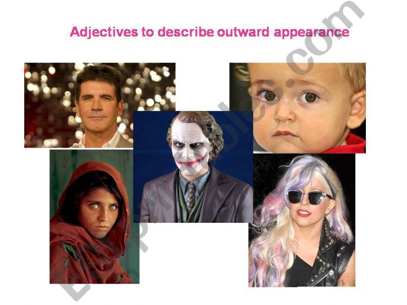 adjectives to describe outward appearance