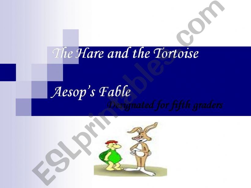 The Hare and the Tortoise powerpoint