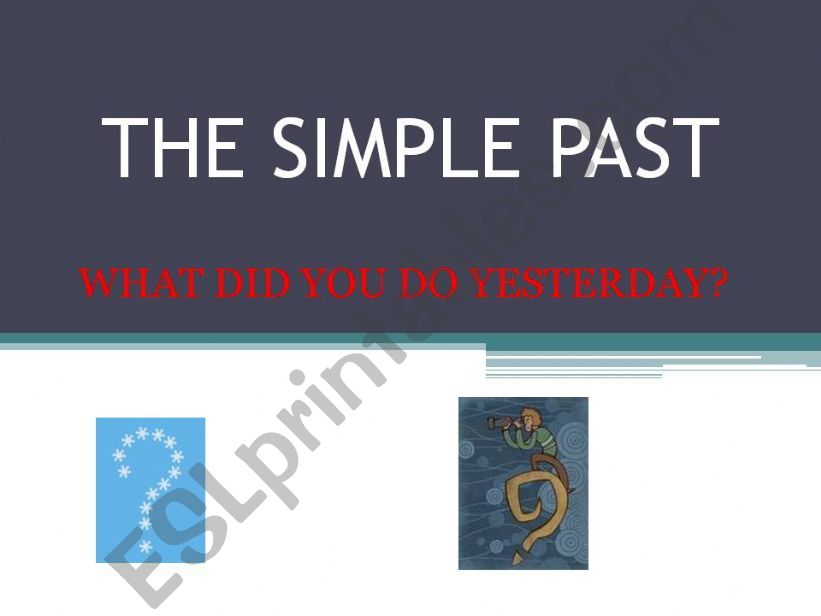 The Simple Past  presentation powerpoint
