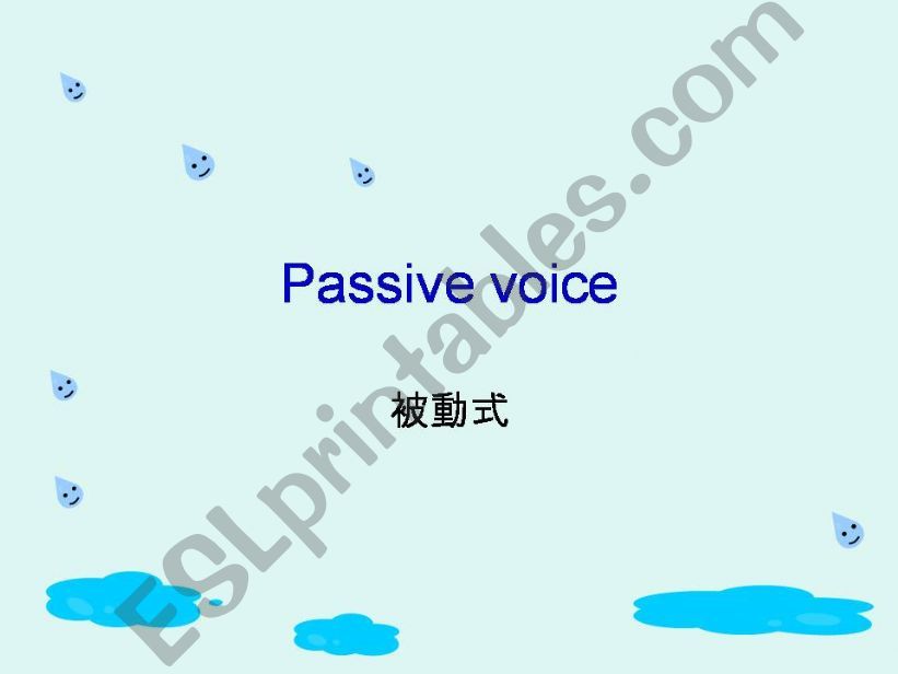 passive voice powerpoint