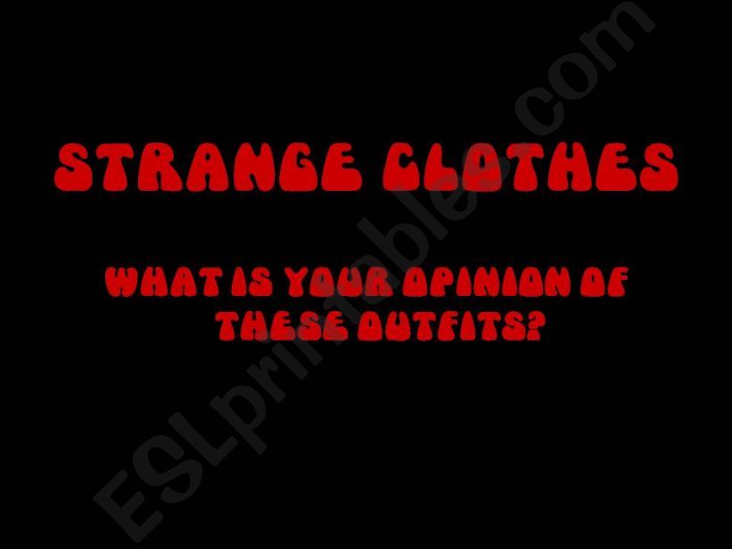 types of clothes powerpoint