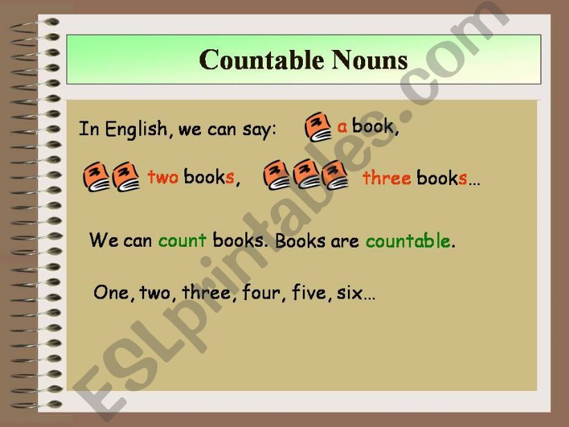 countable &uncountable nouns  powerpoint
