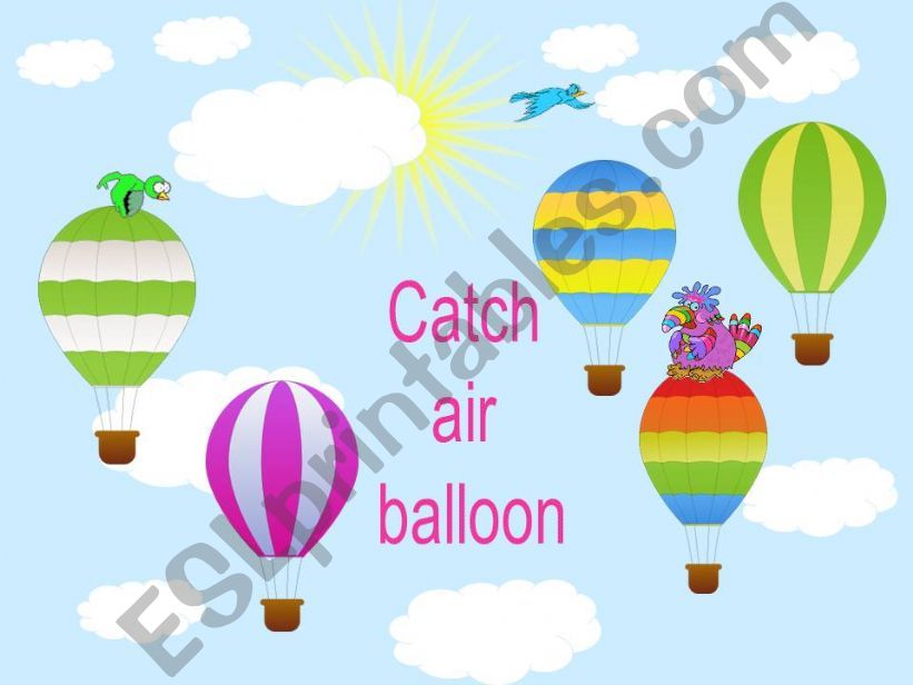 catch air balloon game powerpoint