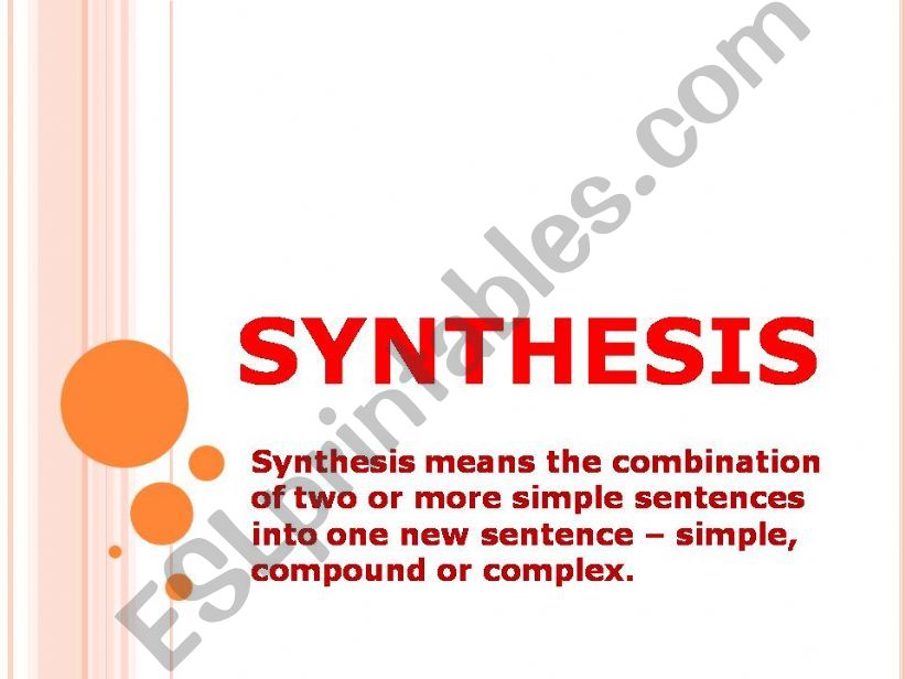 Synthesis powerpoint