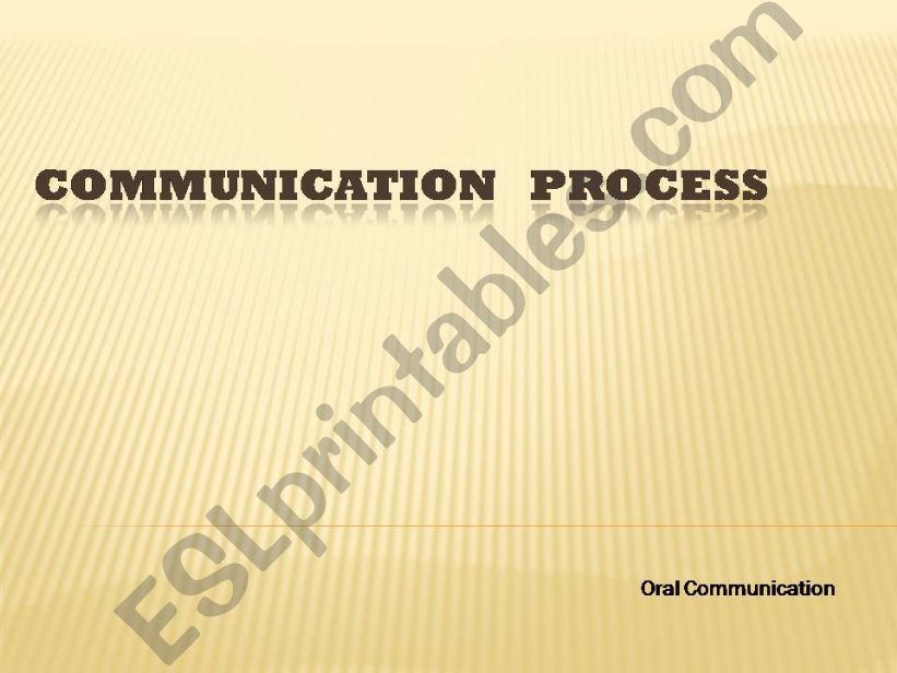 Communication Process powerpoint