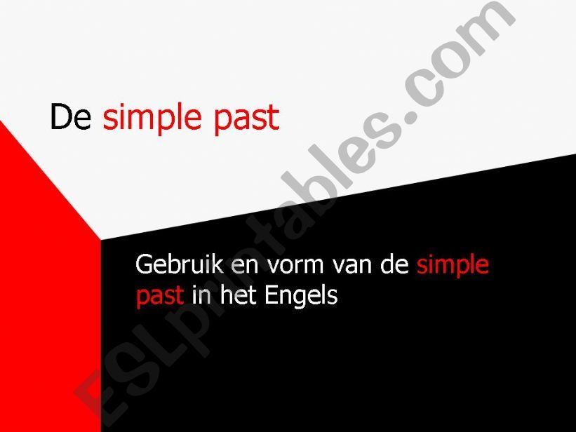 simple past powerpoint