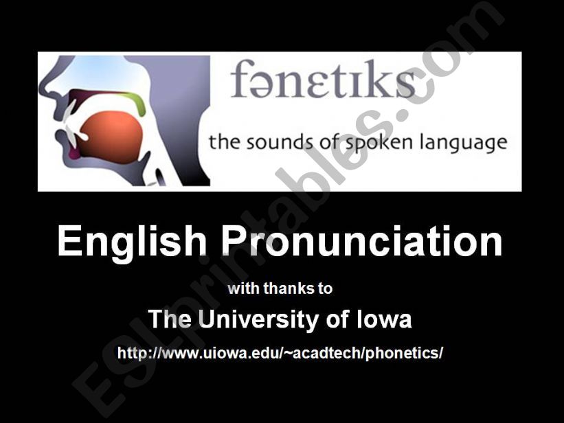 Pronunciation anatomy diagrams (using pictures from University of Iowa)