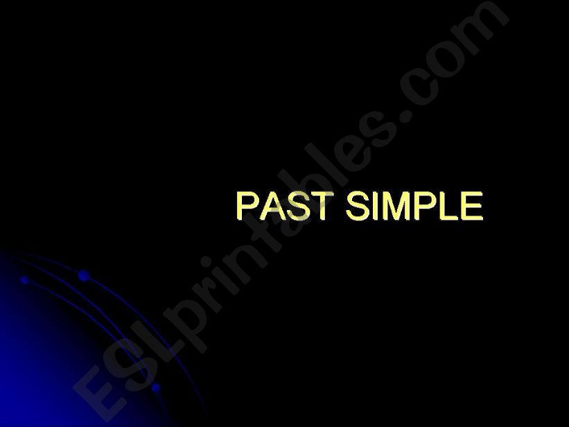 Past simple powerpoint