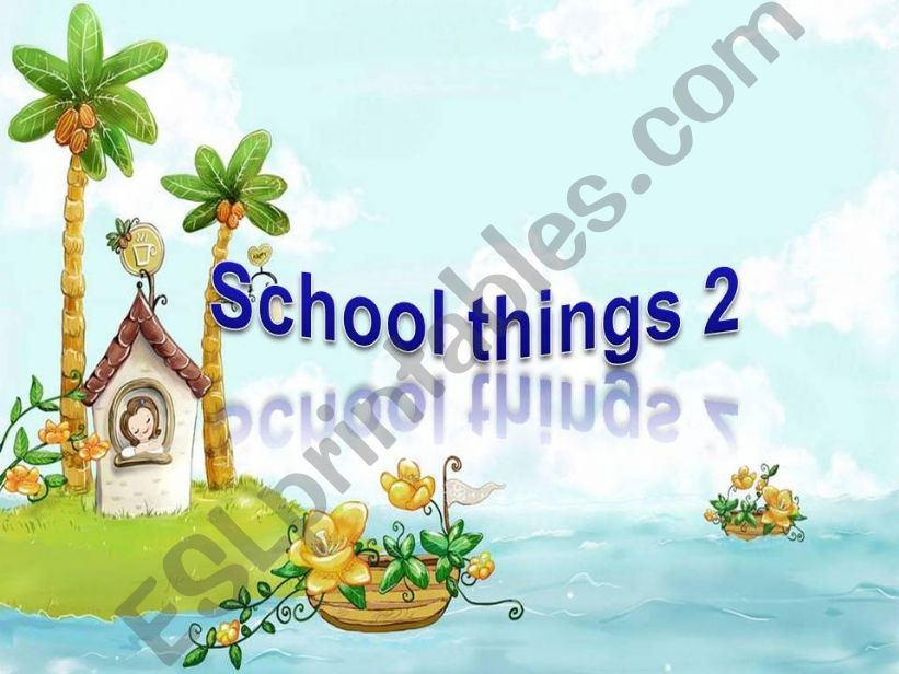 school objects powerpoint
