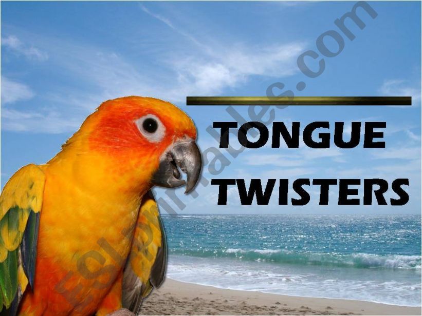 Tongue Twisters powerpoint