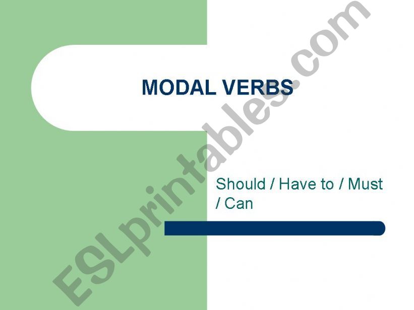 modal verbs powerpoint