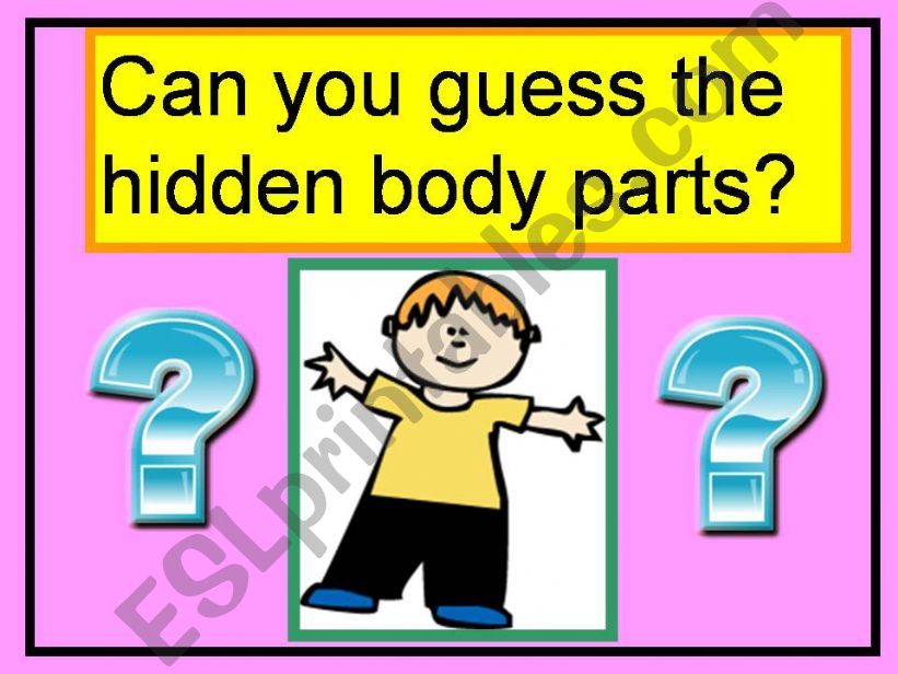 Hidden Body Parts powerpoint