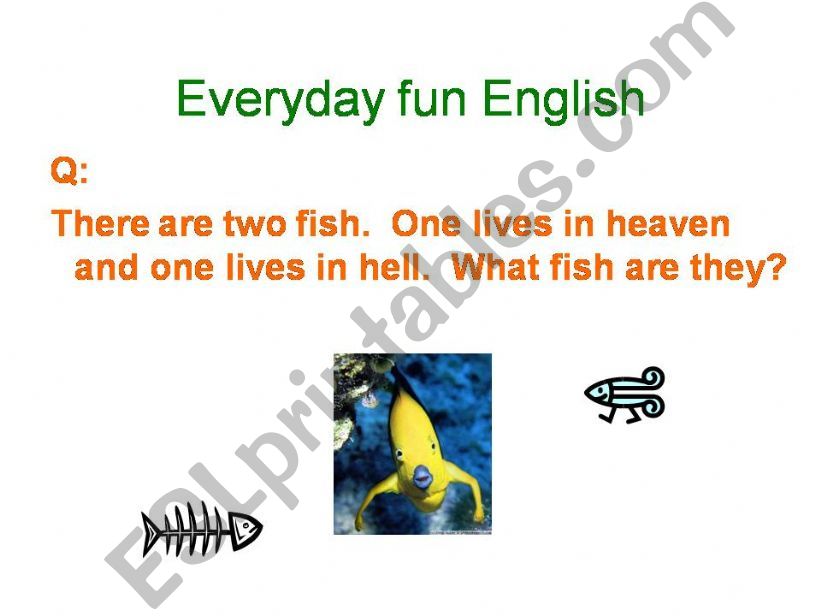 Everyday English powerpoint