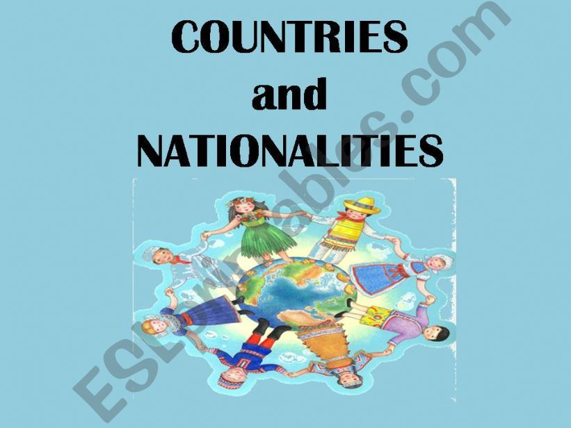 countries and nationalities powerpoint