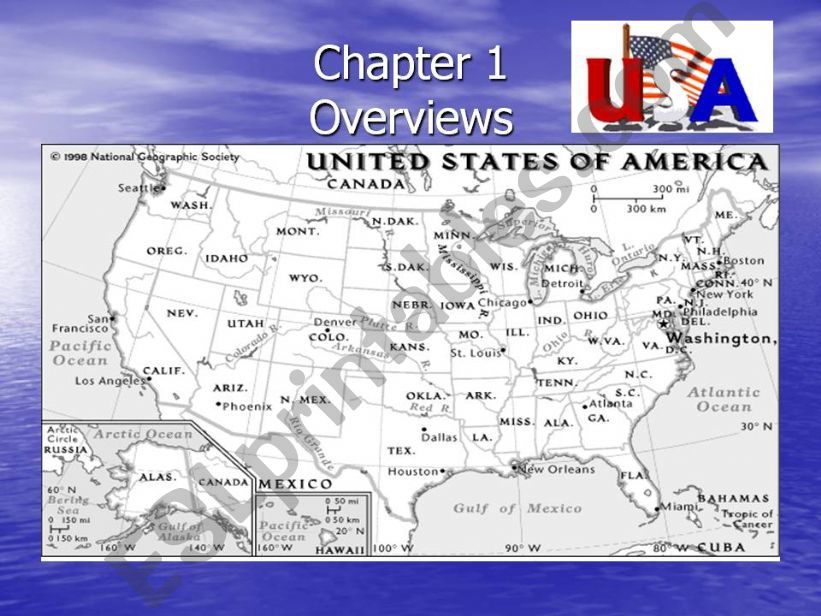 Overview of The USA powerpoint