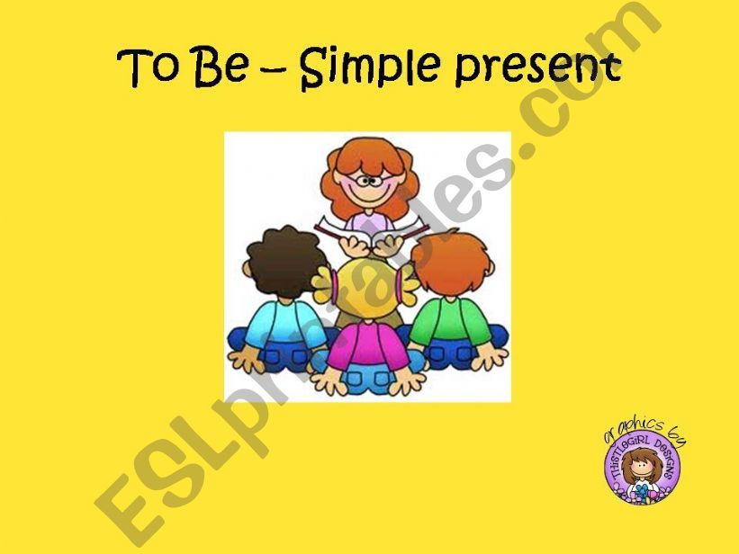 To be - simple present (Form, exercise and cool game)