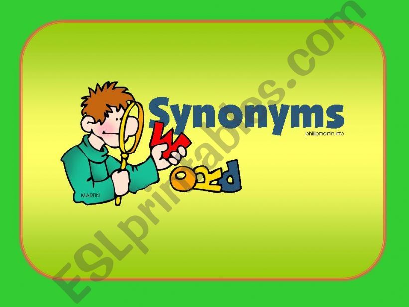 Synonyms powerpoint