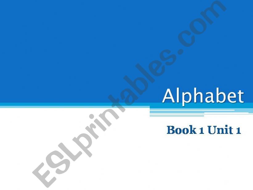 Alphabet powerpoint