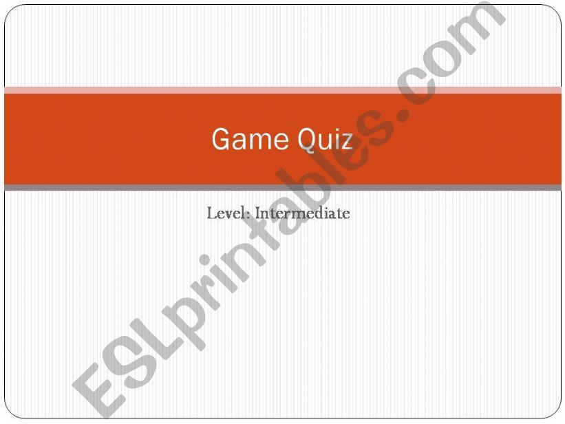 Verbs Quiz powerpoint