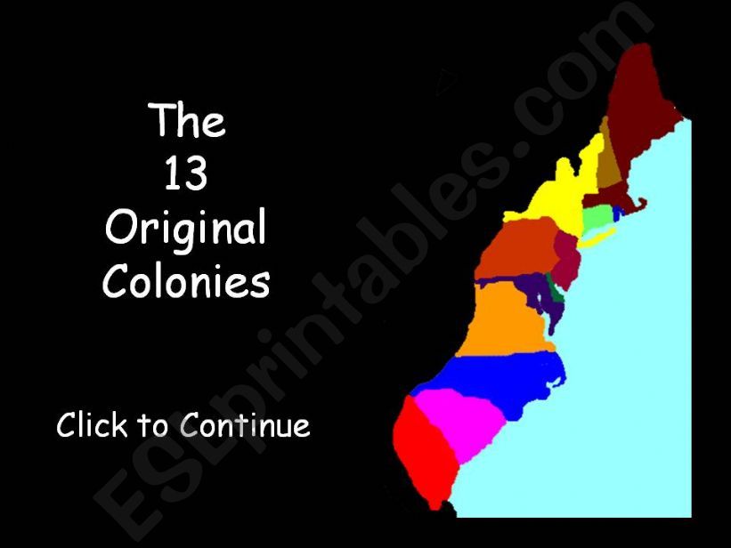 The 13 Original Colonies powerpoint