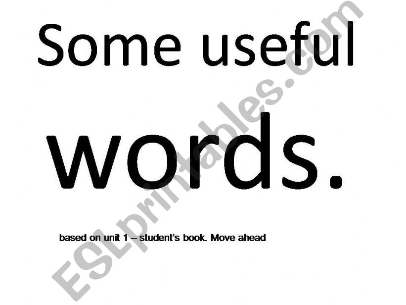 some useful words powerpoint