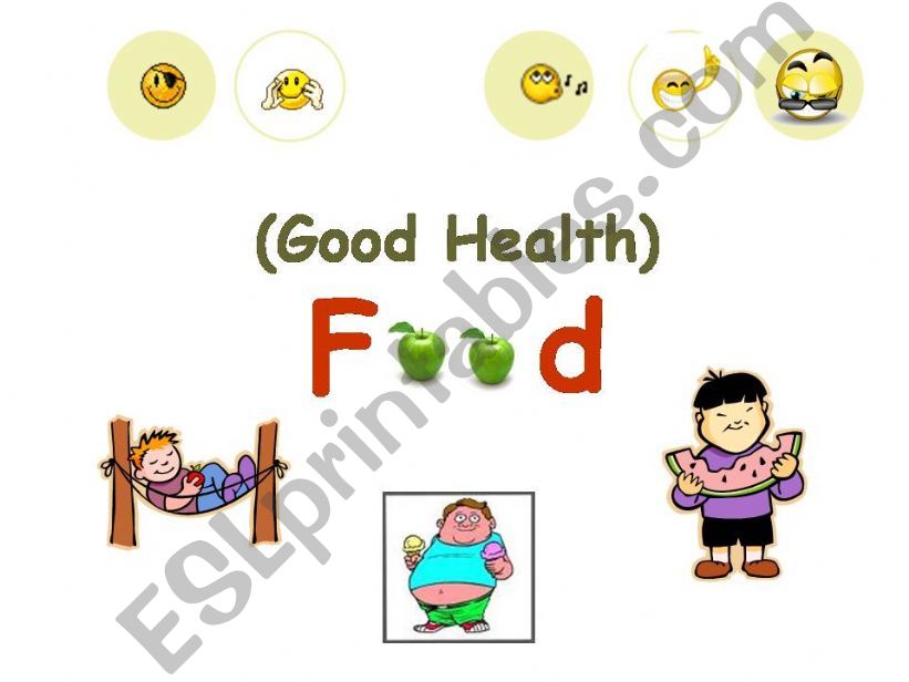 food and good health powerpoint