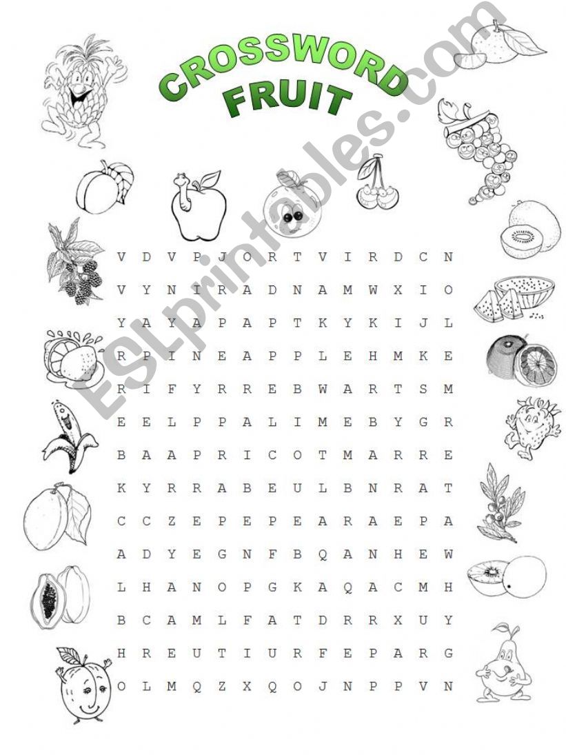 Lets play with fruit (crossword)