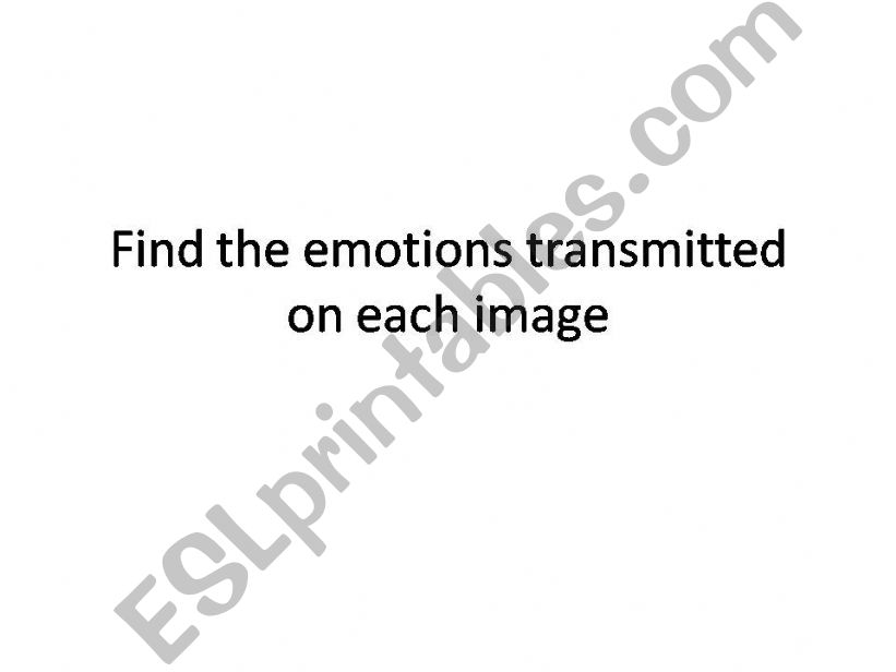 Presentation about emotions/feelings