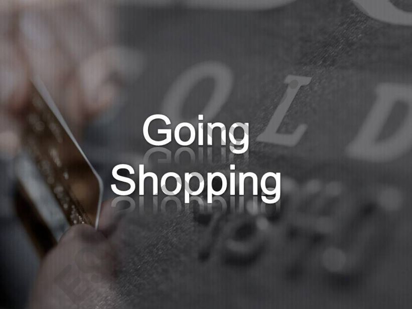 Going Shopping powerpoint