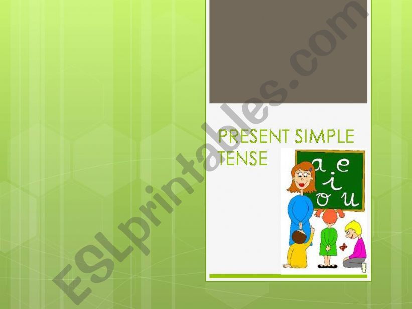 PRESENT SIMPLE TENSE powerpoint