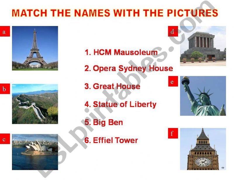 Matching game powerpoint