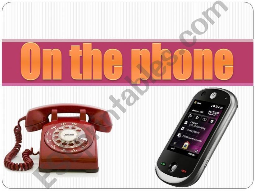 on the phone - phone usage and manners