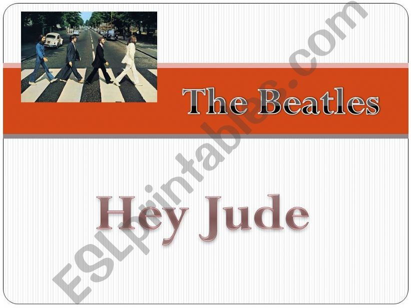 Beatles - Hey Jude - Feelings & emotions + worksheet