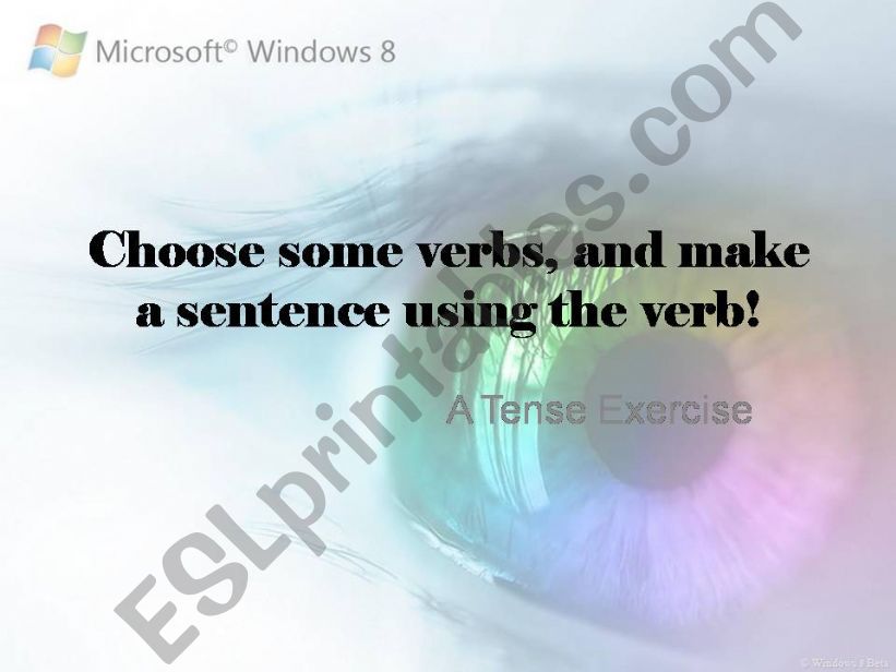 Verb Board powerpoint