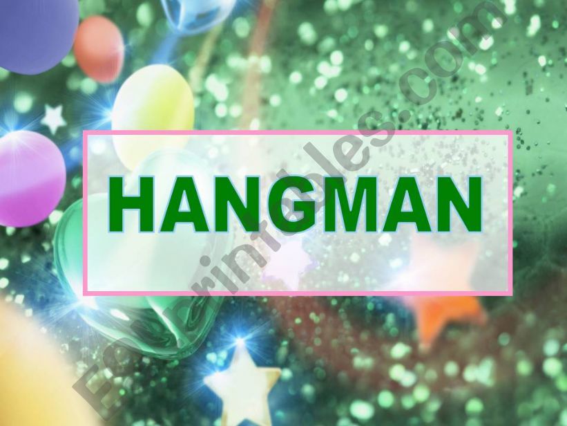 Hangman game powerpoint