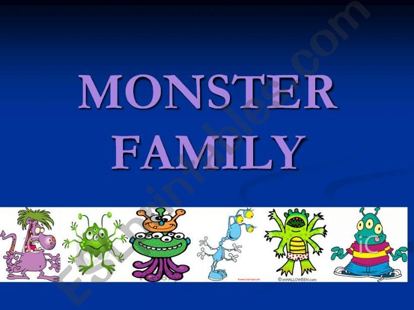 Monster Family powerpoint