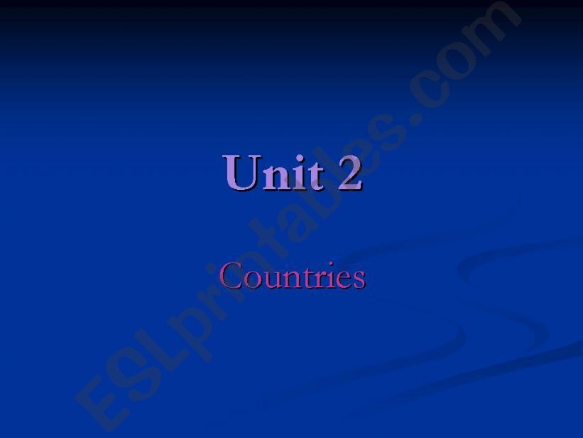 Countries powerpoint