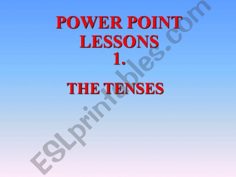 simple present tense powerpoint
