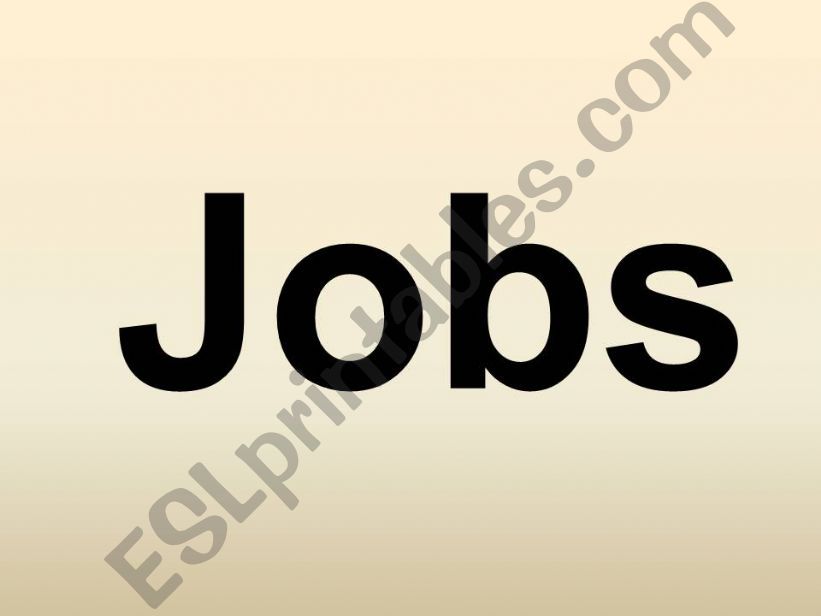 Jobs powerpoint