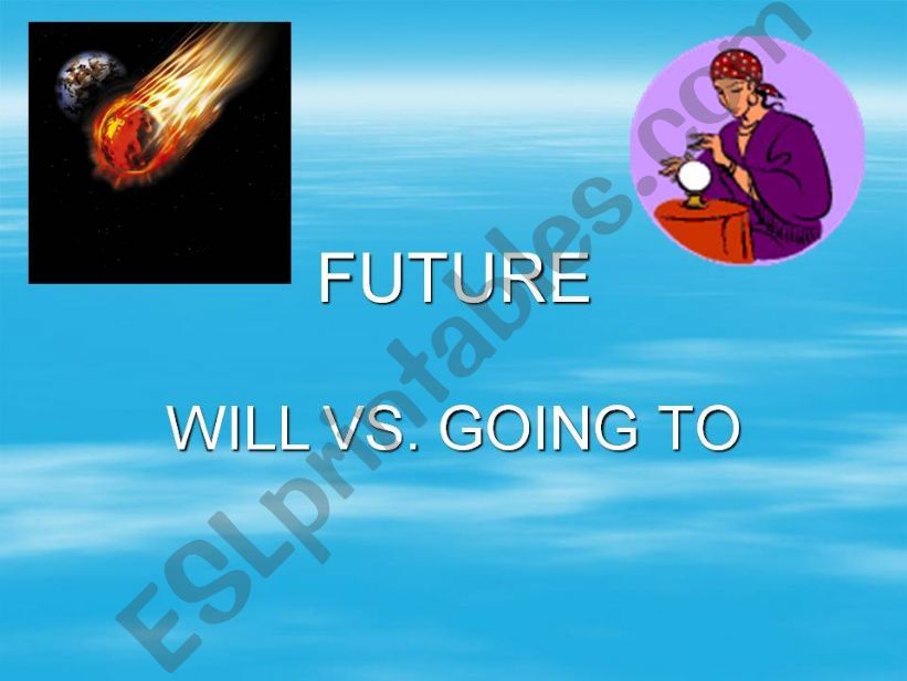 Will and be going to future powerpoint