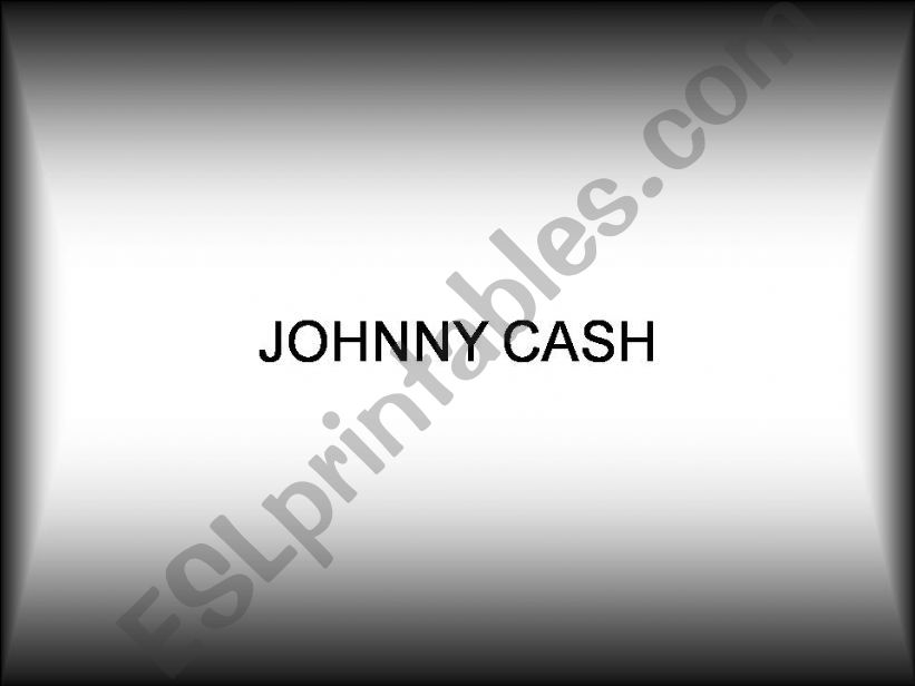 Johnny Cash  powerpoint