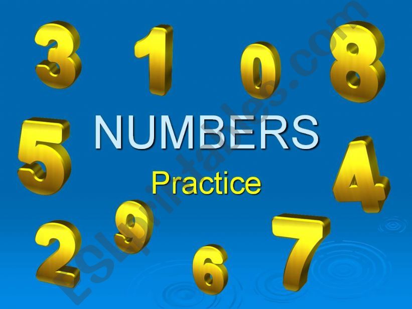 NUMBERS - Practice powerpoint