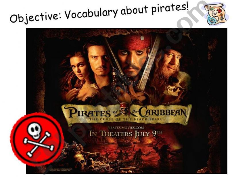 Pirates vocabulary introduction