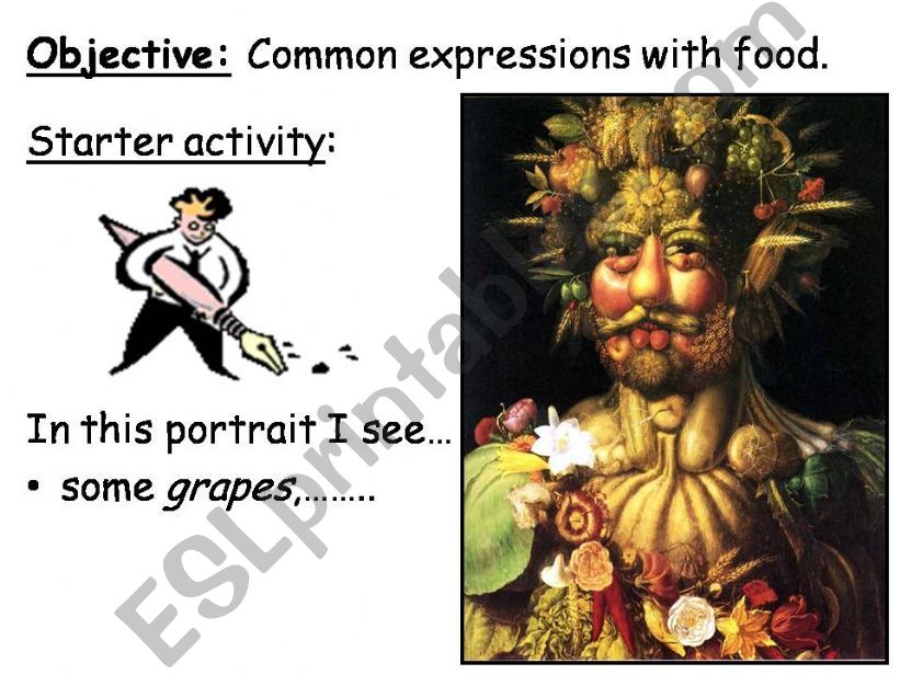 Food idioms powerpoint