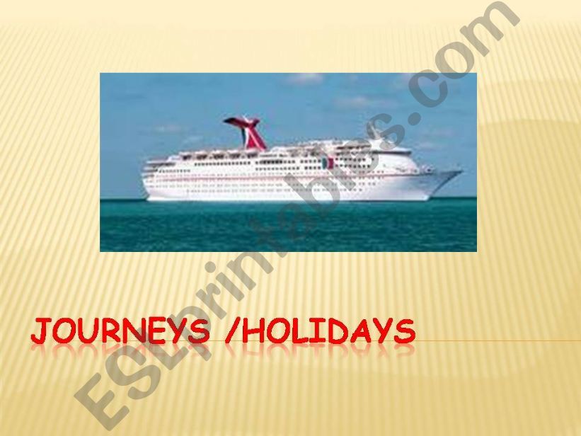 Holidays and transportation powerpoint