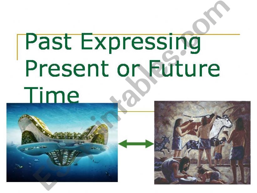 Past expressing present or future time