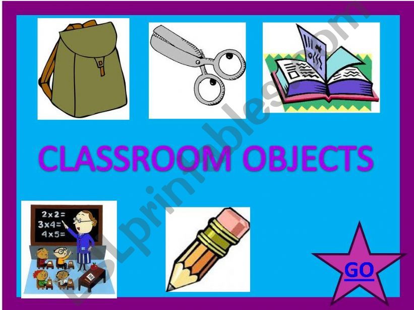 classroom objects game powerpoint
